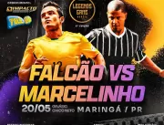 Maringá receberá o Legends Game Brasil com Falcão 