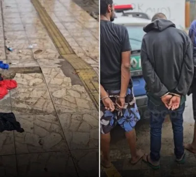 Homem é esfaqueado em terminal de Goiânia por dívida de drogas e PM prende 3 suspeitos