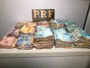 PRF apreende mais de R$ 100 mil escondidos em cami