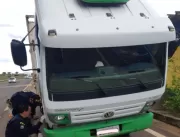 Caminhão clonado com chassi de viatura do Exército