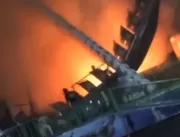 Incêndio é registrado em parque de diversões de Ub