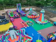 Uberlândia recebe parque de brinquedos infláveis; 