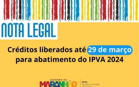 Abatimento de IPVA 2024: Consumidores do Nota Lega