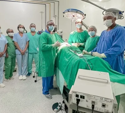 Cirurgia inovadora no Hospital Macrorregional Tomá