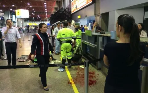 Iraniano é esfaqueado no Aeroporto de Guarulhos 