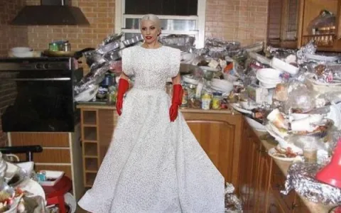 Roupa de Lady Gaga no Oscar vira piada na internet
