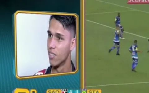 Luiz Araújo não admite ajuda da mão em gol
