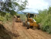 Estrada rurais continuam recebendo manutenção da S
