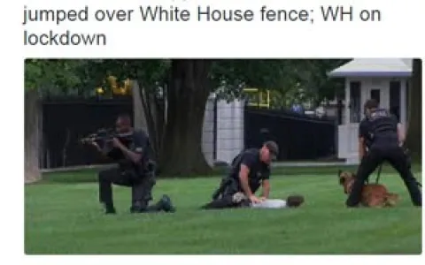 Acesso à Casa Branca é bloqueado após homem invadi