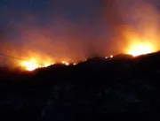 Dois incêndios florestais nas serras de Jacobina