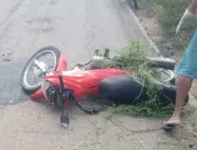 Jovem sofre grave acidente de moto na BA 417 próxi