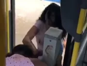 Passageiras trocam tapas e ofensas em ônibus, após