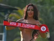 Musa do Flamengo posa com lingerie transparente pa