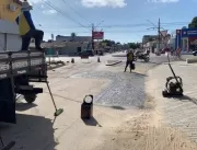 Seinfra restaura pavimentação em ruas de Tambiá, B