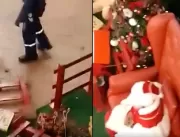 [VÍDEO] Mulher esquece o espírito natalino em casa