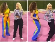Luísa Sonza ensina coreografia de sentaDONA para M