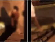 Mulher é agredida na cabeça com banco após beijar 
