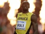 Na despedida das pistas, Usain Bolt fica apenas em