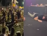 Vídeo mostra Nattanzinho e equipe deitados no chão