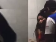 [VÍDEO] Homem é filmado agredindo namorada grávida