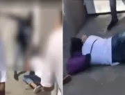 [VÍDEO] Estudante é agredida com socos e puxões de