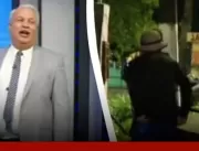 AO VIVO: Homem mostra bumbum durante reportagem no
