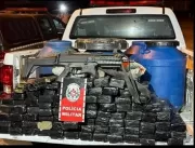Polícia Militar apreende cerca de 300 kg de drogas