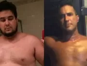 Global posta antes e depois após perder 70kg e dis