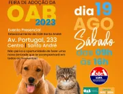 OAB Santo André promove feira de adoção animal com o apoio do Singular