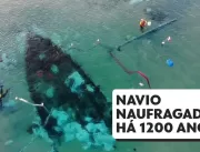 VÍDEO: Navio naufragado há 1200 anos é encontrado 