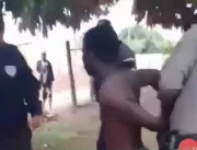 Vídeo mostra prisão de homem negro em Goiás seguid