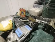 Polícia apreende uma tonelada de cocaína em Águas 