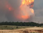 Incêndio atinge base militar russa na Crimeia
