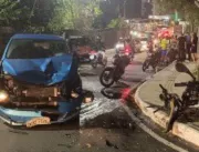 Acidente entre carro e moto deixa um ferido na Est