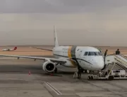​A aeronave com os repatriados da Faixa de Gaza 