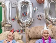 Gêmeas idênticas comemoram aniversário de 100 anos