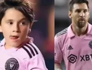 Filho de Messi esbanja qualidade e marca três gola