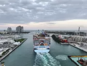 Maior navio de cruzeiro do mundo faz viagem inaugu