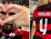 Jogador do Flamengo, Léo Pereira e namorada deram 