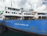 Naufrágio controlado do ferry Agenor Gordilho ocor