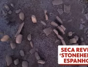 Stonehenge espanhol emerge em barragem atingida pe