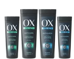 OX lança linha masculina com produtos anticaspa e 