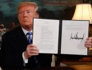 Trump anuncia retirada dos EUA de acordo nuclear c