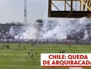 Parte de estrutura de estádio no Chile desaba e de