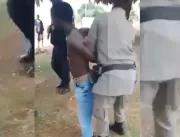 Vídeo mostra prisão de jovem negro e grito de vai 