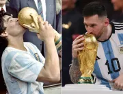 Conquista da Copa do Mundo faz Messi ser maior que Maradona