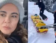 Luciana Gimenez faz desabafo sobre acidente na nev