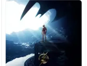 Flash explora bat-caverna em novo pôster do filme