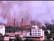 MG: explosão é registrada na Usiminas em Ipatinga 