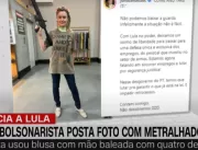 Deputada do PL posta foto com arma e referência a 